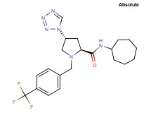 (4R)-N-cycloheptyl-4-(1H-tetrazol-1-yl)-1-[4-(trifluoromethyl)benzyl]-L-prolinamide