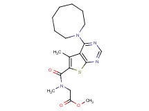 methyl N-{[4-(1-azocanyl)-5-methylthieno[2,3-d]pyrimidin-6-yl]carbonyl}-N-methylglycinate
