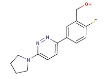 [2-fluoro-5-(6-pyrrolidin-1-ylpyridazin-3-yl)phenyl]methanol