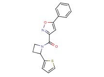 5-phenyl-3-{[2-(2-thienyl)-1-azetidinyl]carbonyl}isoxazole