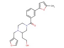 2-{1-(3-furylmethyl)-4-[3-(5-methyl-2-furyl)benzoyl]piperazin-2-yl}ethanol