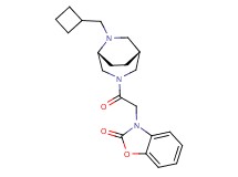 3-{2-[(1R*,5R*)-6-(cyclobutylmethyl)-3,6-diazabicyclo[3.2.2]non-3-yl]-2-oxoethyl}-1,3-benzoxazol-2(3H)-one