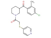 (4-chloro-2-methylphenyl){1-[(4-pyridinylthio)acetyl]-3-piperidinyl}methanone