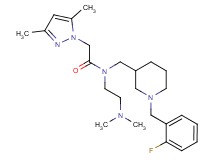 N-[2-(dimethylamino)ethyl]-2-(3,5-dimethyl-1H-pyrazol-1-yl)-N-{[1-(2-fluorobenzyl)-3-piperidinyl]methyl}acetamide