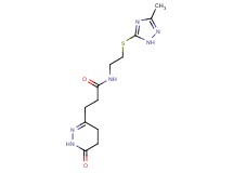 N-{2-[(3-methyl-1H-1,2,4-triazol-5-yl)thio]ethyl}-3-(6-oxo-1,4,5,6-tetrahydropyridazin-3-yl)propanamide