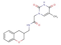 N-(3,4-dihydro-2H-chromen-3-ylmethyl)-2-(5-methyl-2,4-dioxo-3,4-dihydropyrimidin-1(2H)-yl)acetamide