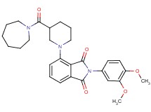 4-[3-(1-azepanylcarbonyl)-1-piperidinyl]-2-(3,4-dimethoxyphenyl)-1H-isoindole-1,3(2H)-dione