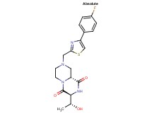 (3S,9aR)-8-{[4-(4-fluorophenyl)-1,3-thiazol-2-yl]methyl}-3-[(1R)-1-hydroxyethyl]tetrahydro-2H-pyrazino[1,2-a]pyrazine-1,4(3H,6H)-dione