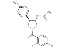 N-[(3S*,4R*)-1-(4-chloro-2-fluorobenzoyl)-4-(4-methylphenyl)-3-pyrrolidinyl]acetamide
