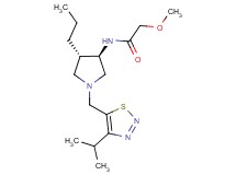 N-{rel-(3R,4S)-1-[(4-isopropyl-1,2,3-thiadiazol-5-yl)methyl]-4-propyl-3-pyrrolidinyl}-2-methoxyacetamide hydrochloride
