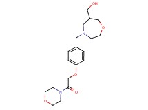 {4-[4-(2-morpholin-4-yl-2-oxoethoxy)benzyl]-1,4-oxazepan-6-yl}methanol