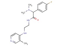 2-(dimethylamino)-2-(4-fluorophenyl)-N-{2-[(3-methyl-4-pyridinyl)amino]ethyl}acetamide