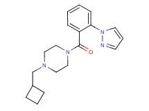 1-(cyclobutylmethyl)-4-[2-(1H-pyrazol-1-yl)benzoyl]piperazine trifluoroacetate