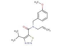 N-allyl-4-isopropyl-N-(3-methoxybenzyl)-1,2,3-thiadiazole-5-carboxamide