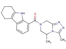 8-[(3,5-dimethyl-5,6-dihydro[1,2,4]triazolo[4,3-a]pyrazin-7(8H)-yl)carbonyl]-2,3,4,9-tetrahydro-1H-carbazole