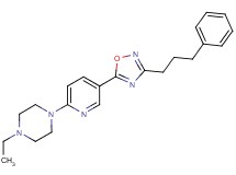 1-ethyl-4-{5-[3-(3-phenylpropyl)-1,2,4-oxadiazol-5-yl]-2-pyridinyl}piperazine