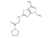 1,3-dimethyl-N-(2-oxo-2-pyrrolidin-1-ylethyl)-1H-pyrazolo[3,4-d][1,3]thiazol-5-amine