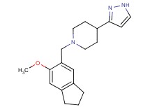 1-[(6-methoxy-2,3-dihydro-1H-inden-5-yl)methyl]-4-(1H-pyrazol-3-yl)piperidine