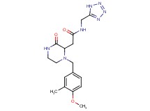 2-[1-(4-methoxy-3-methylbenzyl)-3-oxo-2-piperazinyl]-N-(1H-tetrazol-5-ylmethyl)acetamide