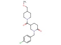 1-(4-chlorobenzyl)-5-{[4-(methoxymethyl)-1-piperidinyl]carbonyl}-2-piperidinone