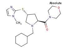 4-{(4R)-1-(cyclohexylmethyl)-4-[(1-methyl-1H-imidazol-2-yl)thio]-L-prolyl}morpholine