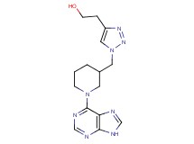 2-(1-{[1-(9H-purin-6-yl)piperidin-3-yl]methyl}-1H-1,2,3-triazol-4-yl)ethanol
