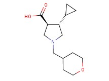 (3S*,4S*)-4-cyclopropyl-1-(tetrahydro-2H-pyran-4-ylmethyl)-3-pyrrolidinecarboxylic acid