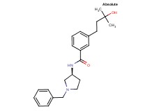 N-[(3S)-1-benzyl-3-pyrrolidinyl]-3-(3-hydroxy-3-methylbutyl)benzamide