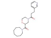 1-({4-[3-(3-pyridinyl)propanoyl]-2-morpholinyl}carbonyl)azocane