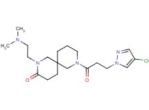 8-[3-(4-chloro-1H-pyrazol-1-yl)propanoyl]-2-[2-(dimethylamino)ethyl]-2,8-diazaspiro[5.5]undecan-3-one