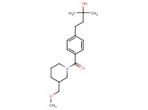 4-(4-{[3-(methoxymethyl)-1-piperidinyl]carbonyl}phenyl)-2-methyl-2-butanol