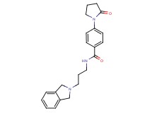 N-[3-(1,3-dihydro-2H-isoindol-2-yl)propyl]-4-(2-oxopyrrolidin-1-yl)benzamide