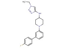 N-(1-ethyl-1H-1,2,3-triazol-4-yl)-1-(4'-fluoro-3-biphenylyl)-4-piperidinamine