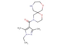 4-[(1-ethyl-3,5-dimethyl-1H-pyrazol-4-yl)carbonyl]-1,8-dioxa-4,11-diazaspiro[5.6]dodecane