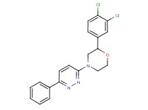 2-(3,4-dichlorophenyl)-4-(6-phenyl-3-pyridazinyl)morpholine