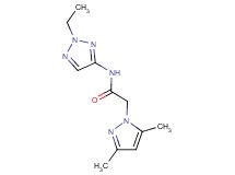 2-(3,5-dimethyl-1H-pyrazol-1-yl)-N-(2-ethyl-2H-1,2,3-triazol-4-yl)acetamide