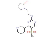1-(2-{[5-(methylsulfonyl)-4-(3-piperidinyl)-2-pyrimidinyl]amino}ethyl)-2-pyrrolidinone hydrochloride