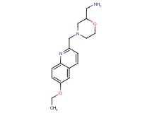 ({4-[(6-ethoxyquinolin-2-yl)methyl]morpholin-2-yl}methyl)amine