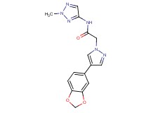 2-[4-(1,3-benzodioxol-5-yl)-1H-pyrazol-1-yl]-N-(2-methyl-2H-1,2,3-triazol-4-yl)acetamide