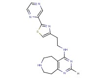 N-{2-[2-(2-pyrazinyl)-1,3-thiazol-4-yl]ethyl}-6,7,8,9-tetrahydro-5H-pyrimido[4,5-d]azepin-4-amine dihydrochloride