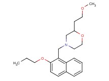 2-(2-methoxyethyl)-4-[(2-propoxy-1-naphthyl)methyl]morpholine