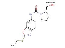 (2R)-N-[2-(ethylthio)-1,3-benzoxazol-6-yl]-2-(hydroxymethyl)pyrrolidine-1-carboxamide