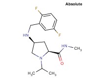 (4S)-4-[(2,5-difluorobenzyl)amino]-1-isopropyl-N-methyl-L-prolinamide