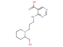 4-({3-[2-(hydroxymethyl)piperidin-1-yl]propyl}amino)pyrimidine-5-carboxylic acid