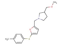 3-(methoxymethyl)-1-({5-[(4-methylphenyl)thio]-2-furyl}methyl)pyrrolidine