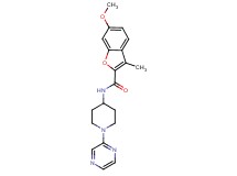 6-methoxy-3-methyl-N-[1-(2-pyrazinyl)-4-piperidinyl]-1-benzofuran-2-carboxamide