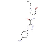 1-(cis-4-aminocyclohexyl)-N-(5-oxo-1-propylpyrrolidin-3-yl)-1H-1,2,3-triazole-4-carboxamide