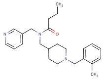 N-{[1-(2-methylbenzyl)piperidin-4-yl]methyl}-N-(pyridin-3-ylmethyl)butanamide
