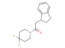 1-(2,3-dihydro-1H-inden-1-ylacetyl)-4,4-difluoropiperidine