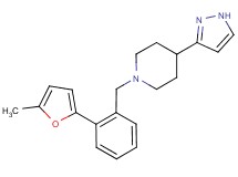 1-[2-(5-methyl-2-furyl)benzyl]-4-(1H-pyrazol-3-yl)piperidine